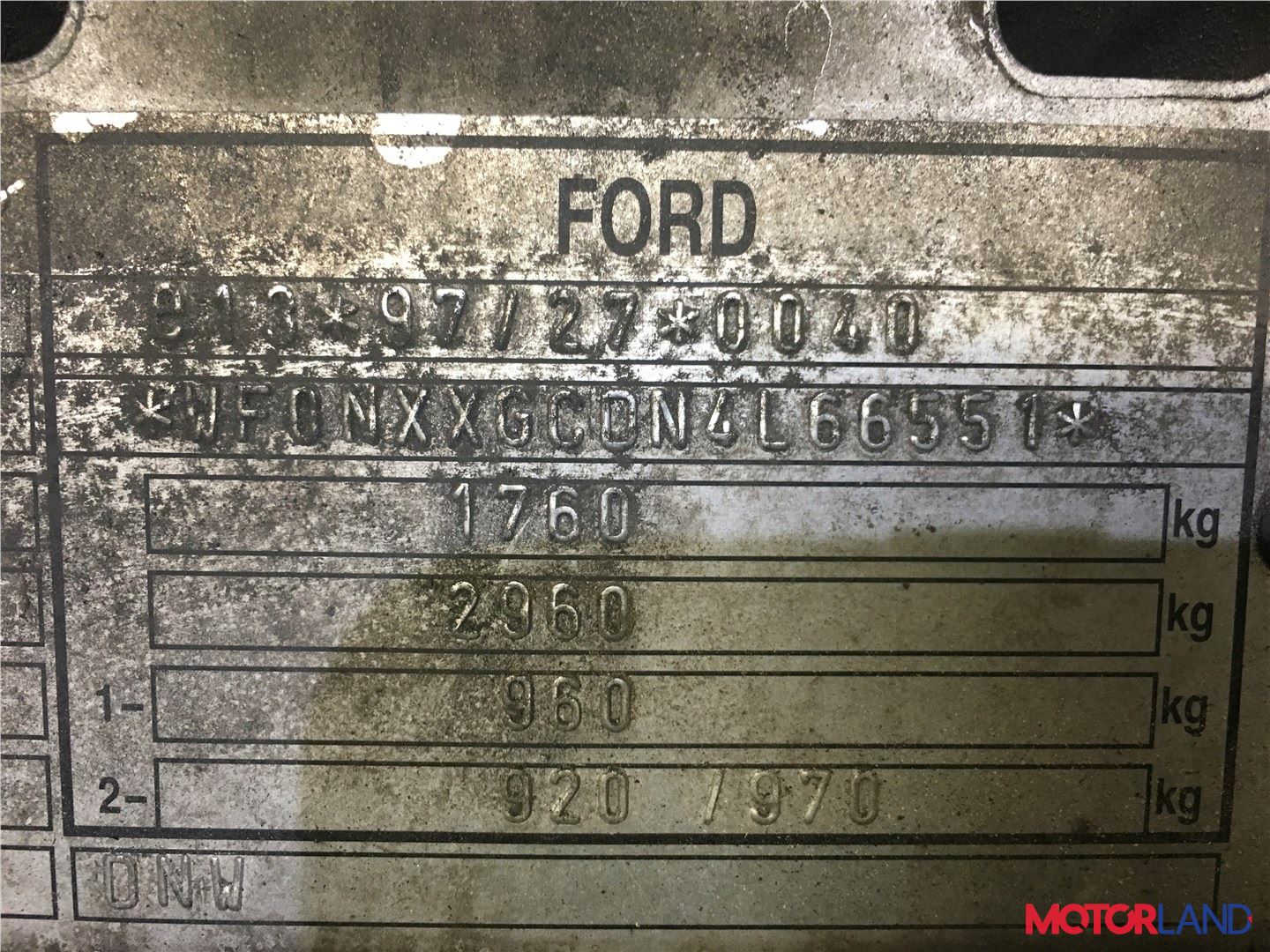 Маркировка двигателя форд фокус 1 Недавно поступивший автомобиль Ford Focus 1 1998-2004 - разборочный номер 54768