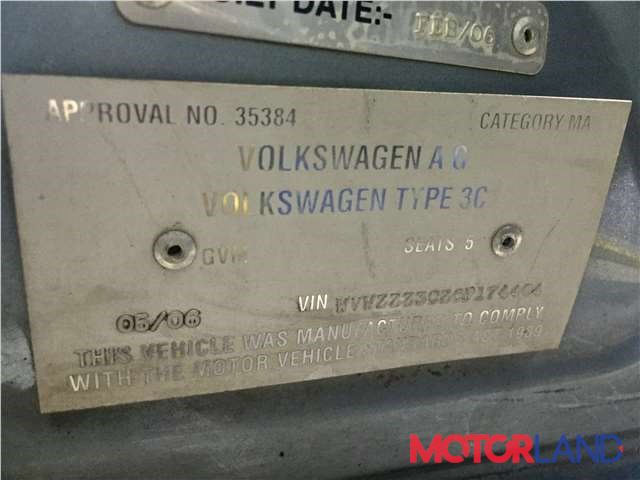 Volkswagen Passat 6 2005-2010, разборочный номер J5966 #6