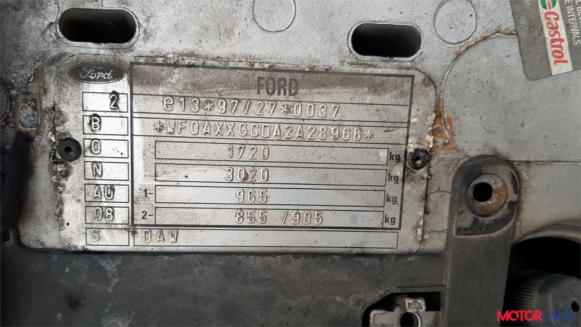 Маркировка двигателя форд фокус 1 Недавно поступивший автомобиль Ford Focus 1 1998-2004 - разборочный номер t14774