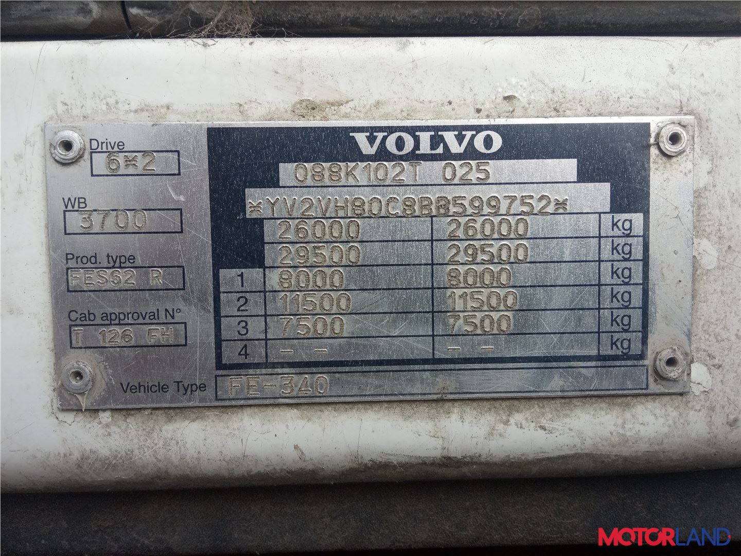 Volvo FE, разборочный номер T20659 #5
