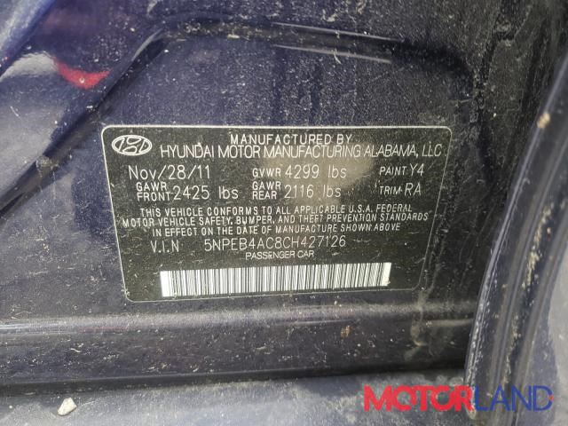 Hyundai Sonata 6 2010-, разборочный номер P713 #6