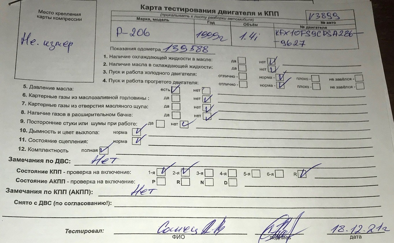 Коробка передач механическая (МКПП) б/у для Peugeot 206 (2A/2B) 1998-2012.  Авторазбор - запчасти для иномарок, автозапчасти