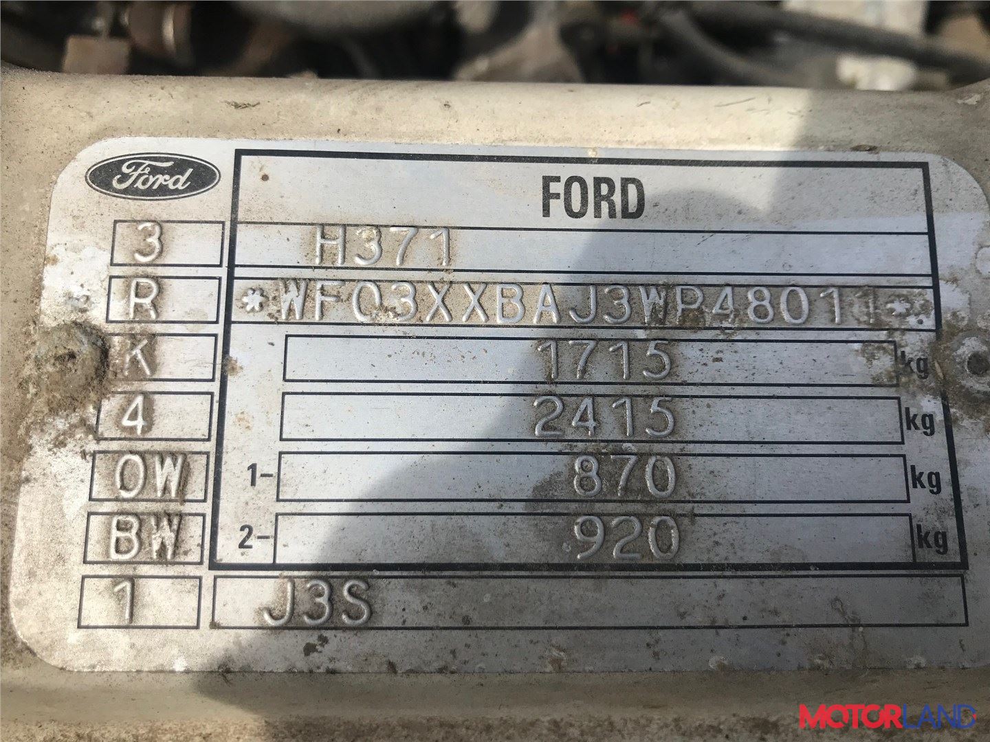 Ford Courier 1991-2002 - разборочный номер 36796 #5
