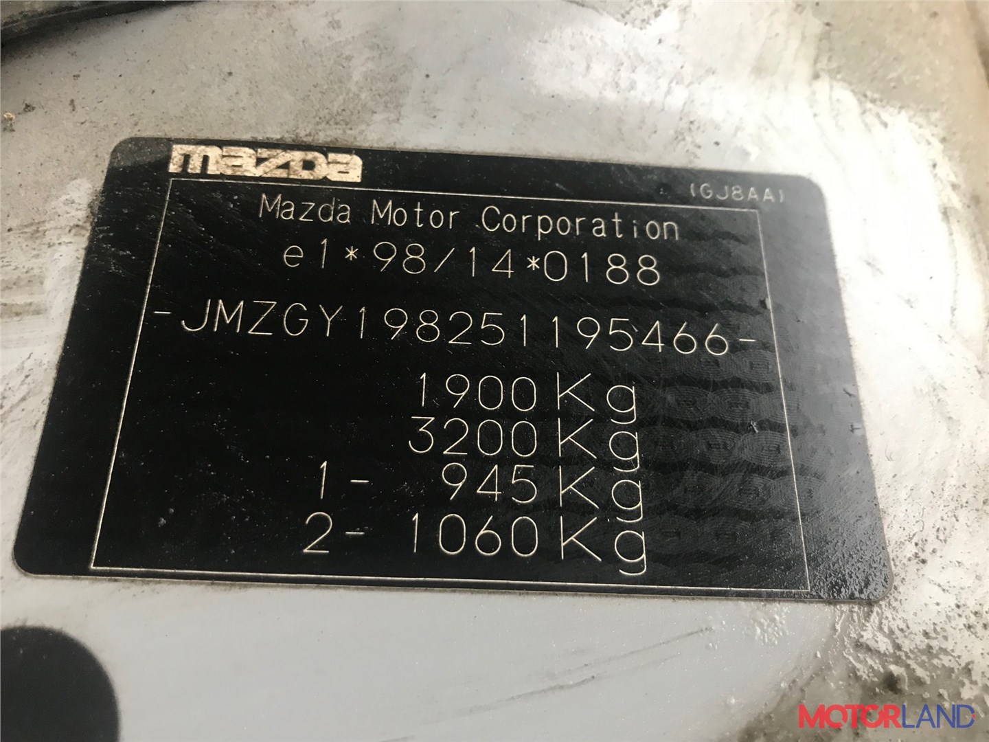 Mazda 6 (GG) 2002-2008 - разборочный номер 36798 #5