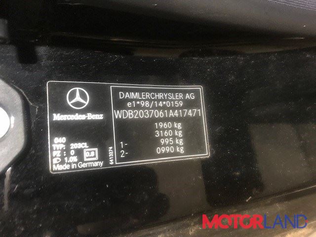 Mercedes C W203 2000-2007 - разборочный номер 69101 #5