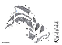 51717290813, 7290813 Пластик (обшивка) моторного отсека BMW 2 F46 Gran Tourer 2014-2018 6698489 #7