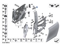 51227266739, 7266739 Петля замка двери BMW i3 2013-2017 7955494 #4