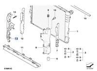 17117530254, 7530254 Пластик радиатора BMW X3 E83 2004-2010 8153567 #4