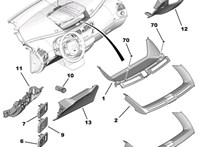 8209H7, 9654110277 Пластик панели торпеды Citroen C4 Picasso 2006-2013 8799696 #4