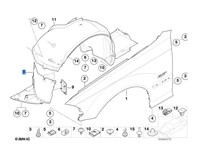 51718193811, 8193811 Защита арок (подкрылок) BMW 3 E46 1998-2005 8813807 #5